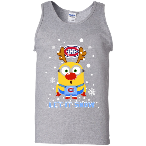 Minion Montréal Canadiens Ugly Christmas Sweaters Let It Snow Tank Top - The White Eagles Minion Montréal Canadiens Ugly Christmas Sweaters Let It Snow Tank Top - The White Eagles