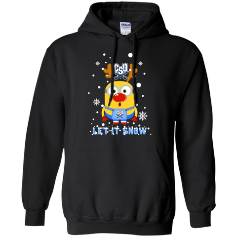 Minion Charleston Southern Buccaneers Ugly Christmas Sweaters Let It Snow Hoodie - The White Eagles Minion Charleston Southern Buccaneers Ugly Christmas Sweaters Let It Snow Hoodie - The White Eagles