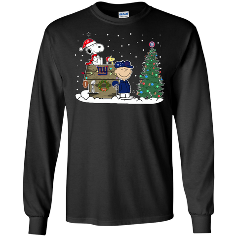 New York Giants Snoopy The Peanuts Ugly Christmas Sweater Super Bowl LS Cotton T-Shirt - The White Eagles New York Giants Snoopy The Peanuts Ugly Christmas Sweater Super Bowl LS Cotton T-Shirt - The White Eagles