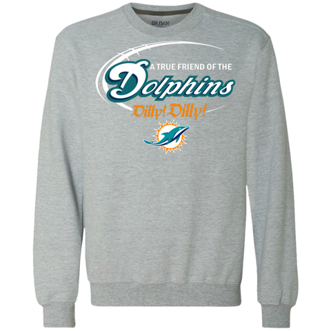 Nfl Dilly Dilly Miami Dolphins A True Friend Of The Dolphins Sweatshirt - The White Eagles Nfl Dilly Dilly Miami Dolphins A True Friend Of The Dolphins Sweatshirt - The White Eagles
