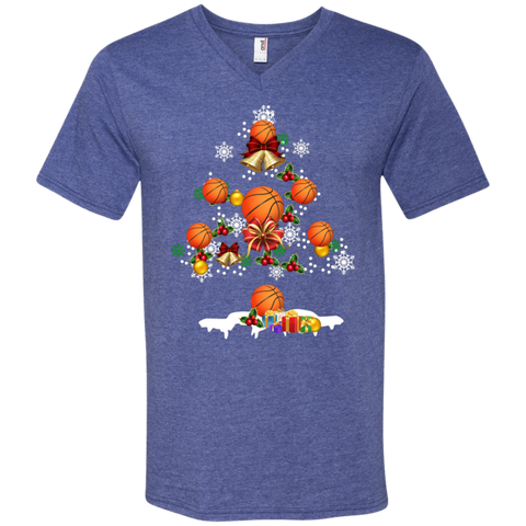 Christmas Is Coming Basketball Santa Claus Ugly Christmas Sweater Men's V-Neck T-Shirt - The White Eagles Christmas Is Coming Basketball Santa Claus Ugly Christmas Sweater Men's V-Neck T-Shirt - The White Eagles