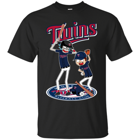Minnesota Twins Baseball Rick And Morty Cotton T-Shirt - The White Eagles Minnesota Twins Baseball Rick And Morty Cotton T-Shirt - The White Eagles