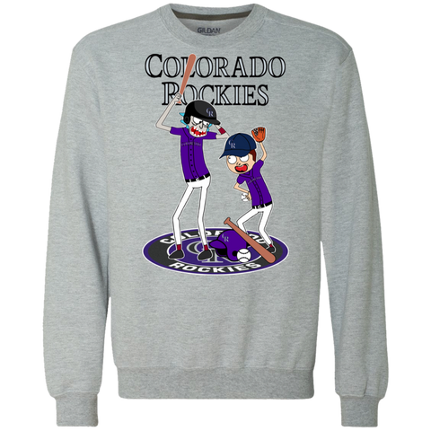Colorado Rockies Baseball Rick And Morty Sweatshirt - The White Eagles Colorado Rockies Baseball Rick And Morty Sweatshirt - The White Eagles
