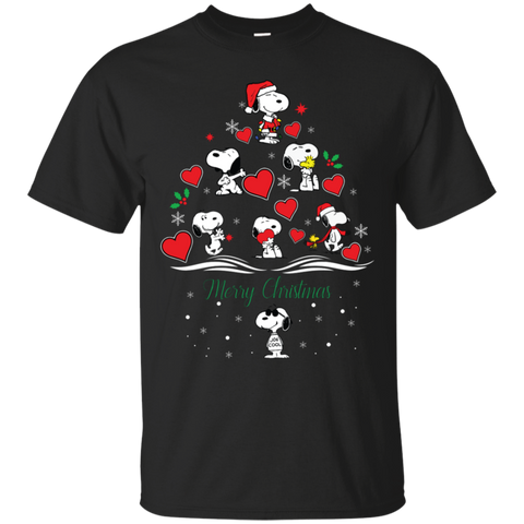Snoopy Merry Christmas The Peanuts Movie Cotton T-Shirt - The White Eagles Snoopy Merry Christmas The Peanuts Movie Cotton T-Shirt - The White Eagles