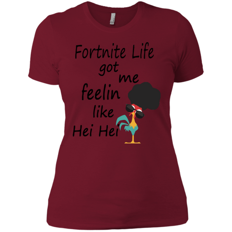 Fortnite Life Got Me Feelin Like Hei Hei Ladies' Shirt - The White Eagles Fortnite Life Got Me Feelin Like Hei Hei Ladies' Shirt - The White Eagles