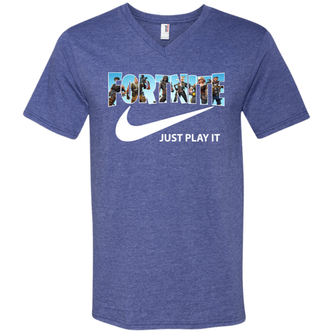 Fortnite Nike Just Play It Men's V-Neck T-Shirt - The White Eagles Fortnite Nike Just Play It Men's V-Neck T-Shirt - The White Eagles