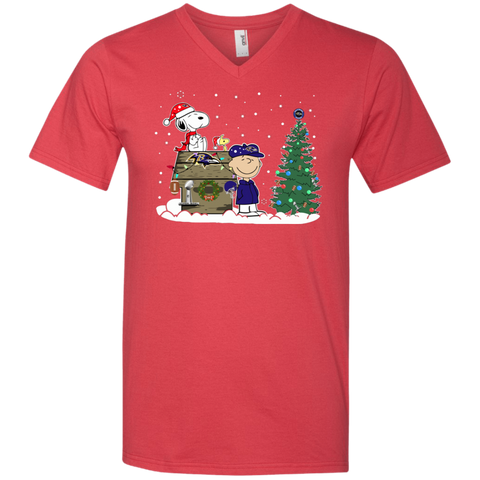 Baltimore Ravens Snoopy The Peanuts Ugly Christmas Sweater Super Bowl Men's V-Neck T-Shirt - The White Eagles Baltimore Ravens Snoopy The Peanuts Ugly Christmas Sweater Super Bowl Men's V-Neck T-Shirt - The White Eagles