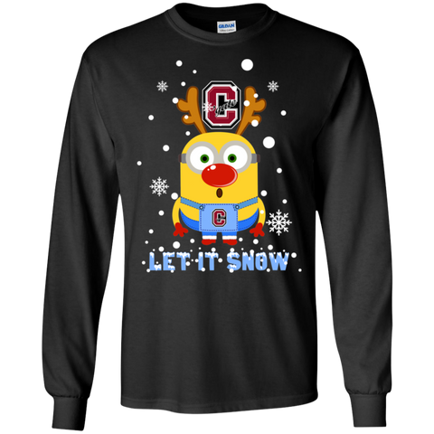 Minion Colgate Raiders Ugly Christmas Sweaters Let It Snow LS Cotton T-Shirt - The White Eagles Minion Colgate Raiders Ugly Christmas Sweaters Let It Snow LS Cotton T-Shirt - The White Eagles