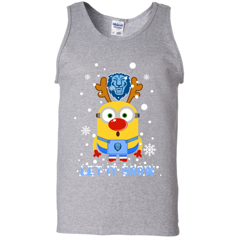 Minion Columbia Lions Ugly Christmas Sweaters Let It Snow Tank Top - The White Eagles Minion Columbia Lions Ugly Christmas Sweaters Let It Snow Tank Top - The White Eagles