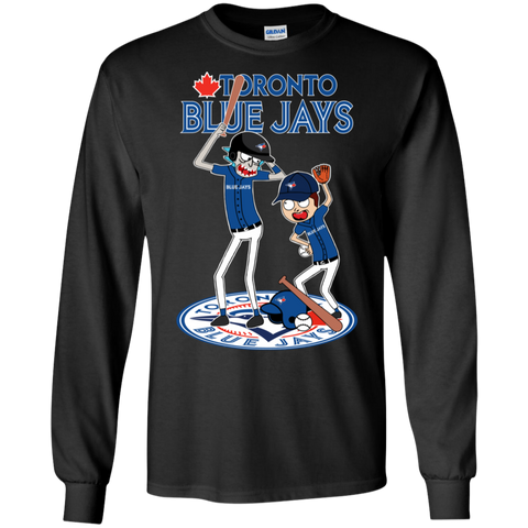 Toronto Blue Jays Baseball Rick And Morty LS Cotton T-Shirt - The White Eagles Toronto Blue Jays Baseball Rick And Morty LS Cotton T-Shirt - The White Eagles