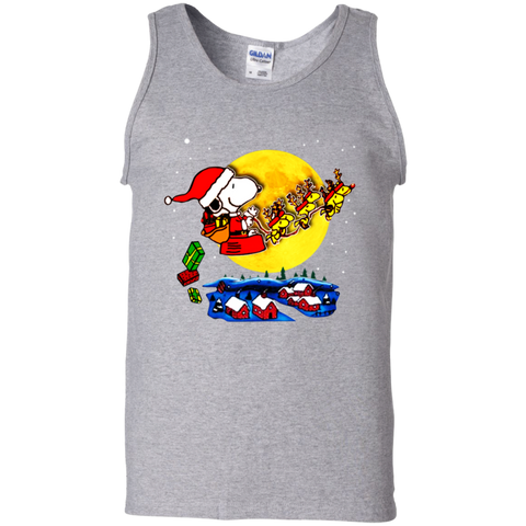 Snoopy Santa Claus Christmas The Peanuts Movie Tank Top - The White Eagles Snoopy Santa Claus Christmas The Peanuts Movie Tank Top - The White Eagles