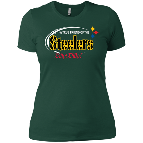 Dilly Dilly Pittsburgh Steelers A True Friend Of The Steelers Ladies' Shirt - The White Eagles Dilly Dilly Pittsburgh Steelers A True Friend Of The Steelers Ladies' Shirt - The White Eagles