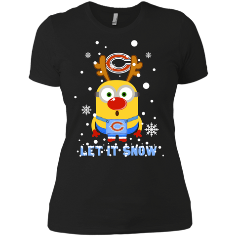 Minion Chicago Bears Ugly Christmas Sweaters Let It Snow Ladies' Shirt - The White Eagles Minion Chicago Bears Ugly Christmas Sweaters Let It Snow Ladies' Shirt - The White Eagles