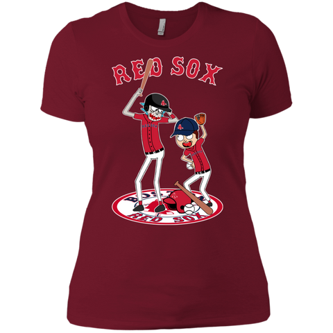 Boston Red Sox Baseball Rick And Morty Ladies' Shirt - The White Eagles Boston Red Sox Baseball Rick And Morty Ladies' Shirt - The White Eagles