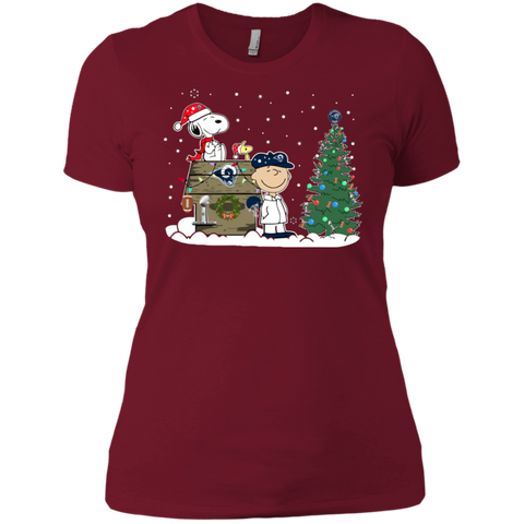 Los Angeles Rams Snoopy The Peanuts Ugly Christmas Sweater Super Bowl Ladies' Shirt - The White Eagles Los Angeles Rams Snoopy The Peanuts Ugly Christmas Sweater Super Bowl Ladies' Shirt - The White Eagles
