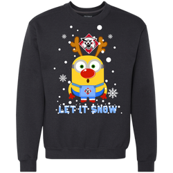 Minion Davidson Wildcats Ugly Christmas Sweaters Let It Snow Sweatshirt - The White Eagles