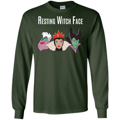 Maleficent Disney Shirt. Resting Witch Face Halloween Shirt LS Cotton T-Shirt - The White Eagles
