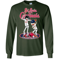 St Louis Cardinals Baseball Rick And Morty LS Cotton T-Shirt - The White Eagles