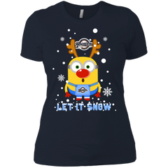Minion Milwaukee Brewers  Ugly Christmas Sweaters Let It Snow Ladies' Shirt - The White Eagles