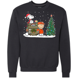 Denver Broncos Snoopy The Peanuts Ugly Christmas Sweater  Super Bowl Sweatshirt - The White Eagles