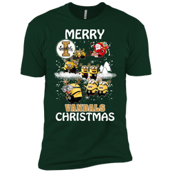 Idaho Vandals Ugly Christmas Sweaters Minions Santa Claus Merry Christmas Men's Sleeve Shirt - The White Eagles