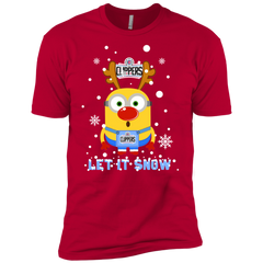 Minion Los Angeles Clippers Ugly Christmas Sweaters Let It Snow Men's Sleeve Shirt - The White Eagles