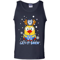 Minion Butler Bulldogs Ugly Christmas Sweaters Let It Snow Tank Top - The White Eagles
