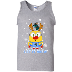Minion Coastal Carolina Chanticleers Ugly Christmas Sweaters Let It Snow Tank Top - The White Eagles