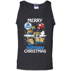 Georgia State Panthers Ugly Christmas Sweaters Minions Santa Claus Merry Christmas Tank Top - The White Eagles