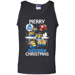 Georgia State Panthers Ugly Christmas Sweaters Minions Santa Claus Merry Christmas Tank Top - The White Eagles