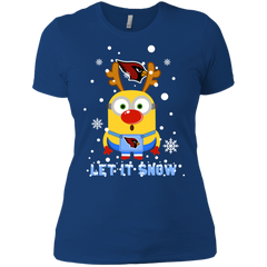 Minion Arizona Cardinal Ugly Christmas Sweaters Let It Snow Ladies' Shirt - The White Eagles
