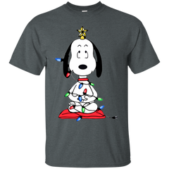 Snoopy Christmas Tree The Peanuts Movie Snoopy Cotton T-Shirt - The White Eagles