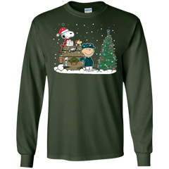 Philadelphia Eagles Snoopy The Peanuts Ugly Christmas Sweater  Super Bowl LS Cotton T-Shirt - The White Eagles