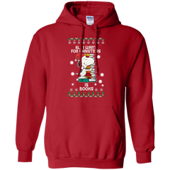 All I Want For Christmas Is Books Snoopy The Peanuts Movie Hoodie - The White Eagles
