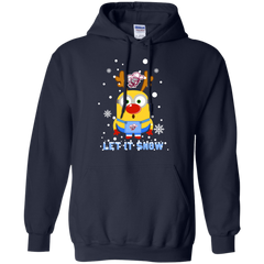 Minion Eastern Kentucky Colonels Ugly Christmas Sweaters Let It Snow Hoodie - The White Eagles