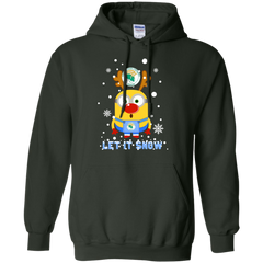 Minion Norfolk State Spartans Ugly Christmas Sweaters Let It Snow Hoodie - The White Eagles