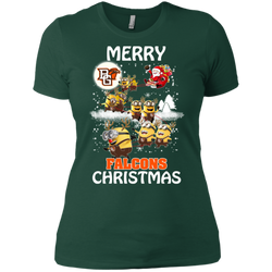 Bowling Green Falcons Ugly Christmas Sweaters Minions Santa Claus Merry Christmas Ladies' Shirt - The White Eagles