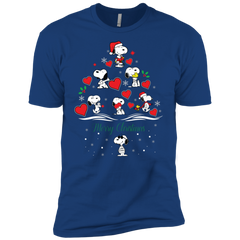 Snoopy Merry Christmas The Peanuts Movie Men's Sleeve Shirt - The White Eagles