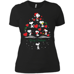 Snoopy Merry Christmas The Peanuts Movie Ladies' Shirt - The White Eagles