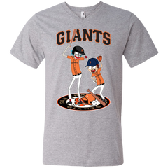 San Francisco Giants Baseball Rick And Morty Men's V-Neck T-Shirt - The White Eagles