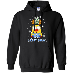 Minion Milwaukee Bucks Ugly Christmas Sweaters Let It Snow Hoodie - The White Eagles