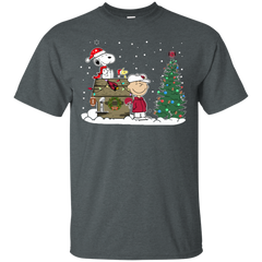 Arizona Cardinals Snoopy The Peanuts Movie Christmas Football Super Bowl Cotton T-Shirt - The White Eagles