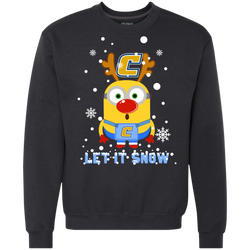 Minion Chattanooga Mocs Ugly Christmas Sweaters Let It Snow Sweatshirt - The White Eagles