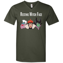 Maleficent Disney Shirt. Resting Witch Face Halloween Shirt Men's V-Neck T-Shirt - The White Eagles