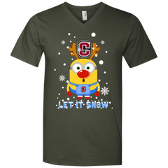 Minion Colgate Raiders Ugly Christmas Sweaters Let It Snow Men's V-Neck T-Shirt - The White Eagles