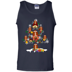 Christmas Is Coming Football Santa Claus Ugly Christmas Sweater Tank Top - The White Eagles