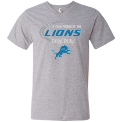 Dilly Dilly Lions A True Friend Of The Lions Men's V-Neck T-Shirt - The White Eagles