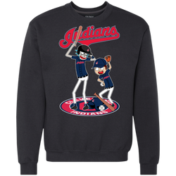 Cleveland Indians Baseball Rick And Morty Sweatshirt - The White Eagles