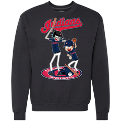 Cleveland Indians Baseball Rick And Morty Sweatshirt - The White Eagles