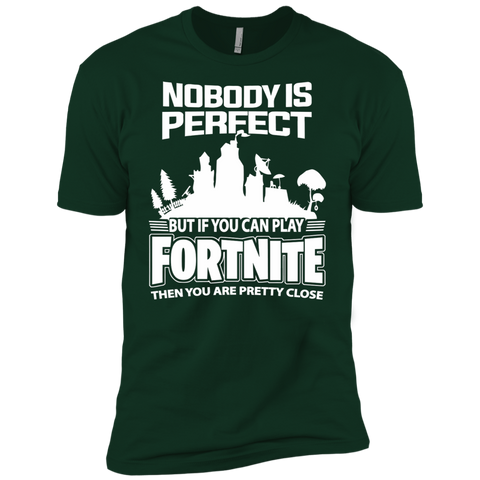 Fortnite Nobody Is Perfect But If You Can Play Fortnite Men's Sleeve Shirt - The White Eagles
